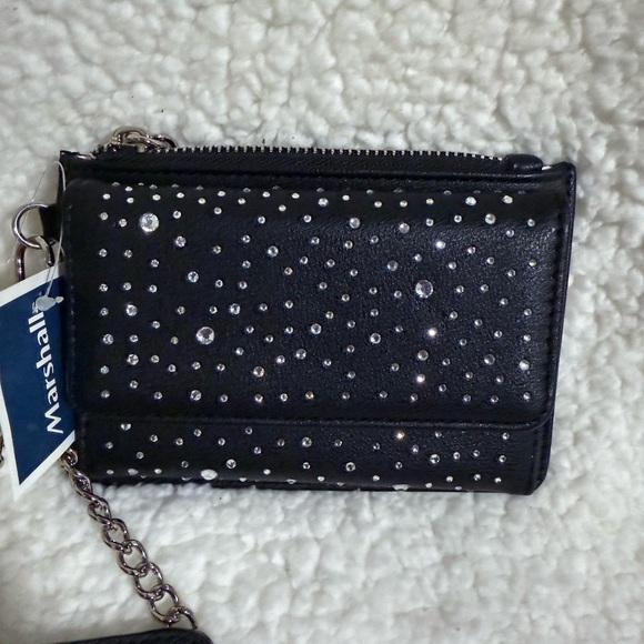 NWT Juicy Couture “All That Glitters” Wristlet Wallet, Black with Rhinestones - Picture 3 of 5
